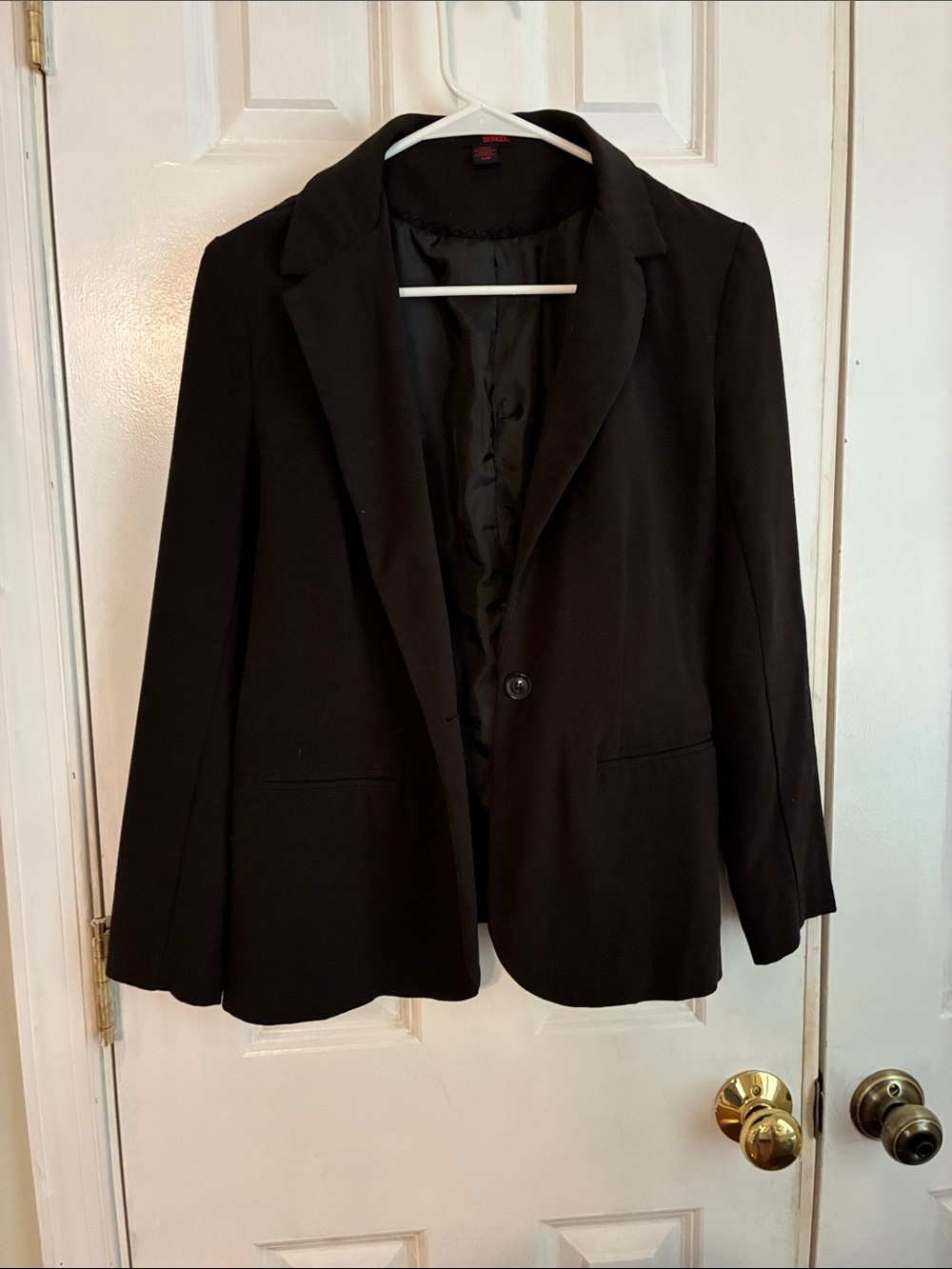 BONGO Black Women's Single-Button Blazer